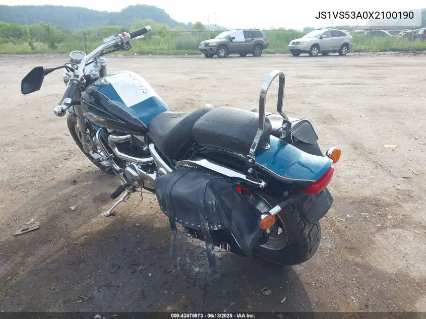 1999 Suzuki Vz800 VIN: JS1VS53A0X2100190 Lot: 42475973