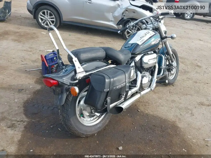 1999 Suzuki Vz800 VIN: JS1VS53A0X2100190 Lot: 42475973