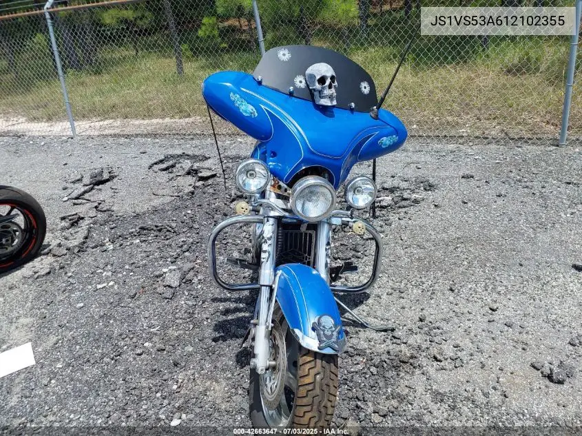2001 Suzuki Vz800 VIN: JS1VS53A612102355 Lot: 42663647