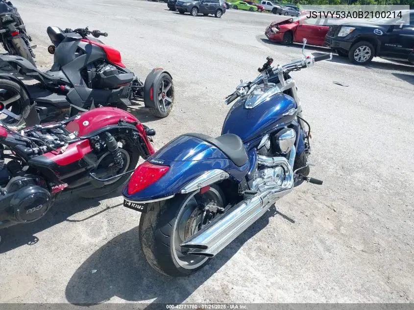 2011 Suzuki Vzr1800 Z VIN: JS1VY53A0B2100214 Lot: 42771780