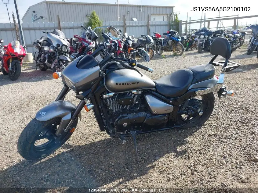 2016 Suzuki Vz800 VIN: JS1VS56A5G2100102 Lot: 12354844