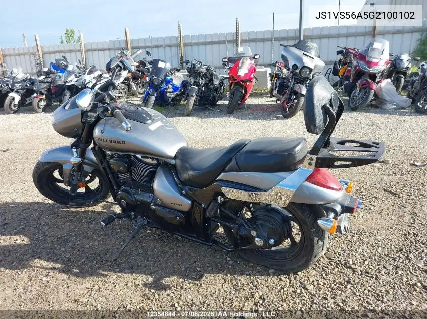 2016 Suzuki Vz800 VIN: JS1VS56A5G2100102 Lot: 12354844