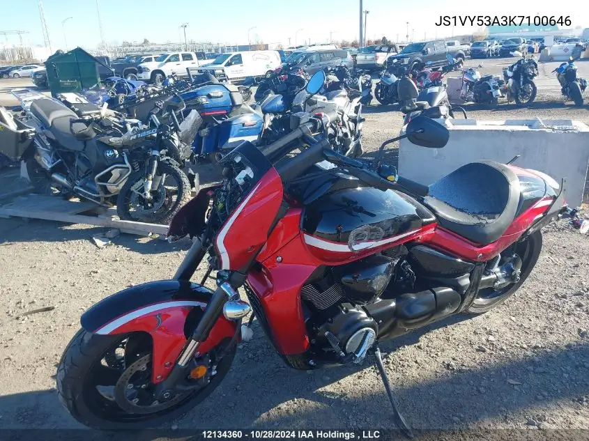 2019 Suzuki Vzr1800 VIN: JS1VY53A3K7100646 Lot: 12134360
