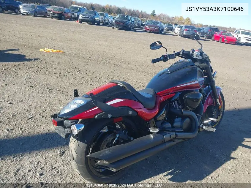 2019 Suzuki Vzr1800 VIN: JS1VY53A3K7100646 Lot: 12134360