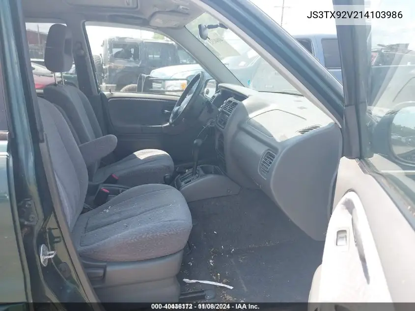 2001 Suzuki Grand Vitara Xl-7 Plus/Standard/Touring VIN: JS3TX92V214103986 Lot: 40436172