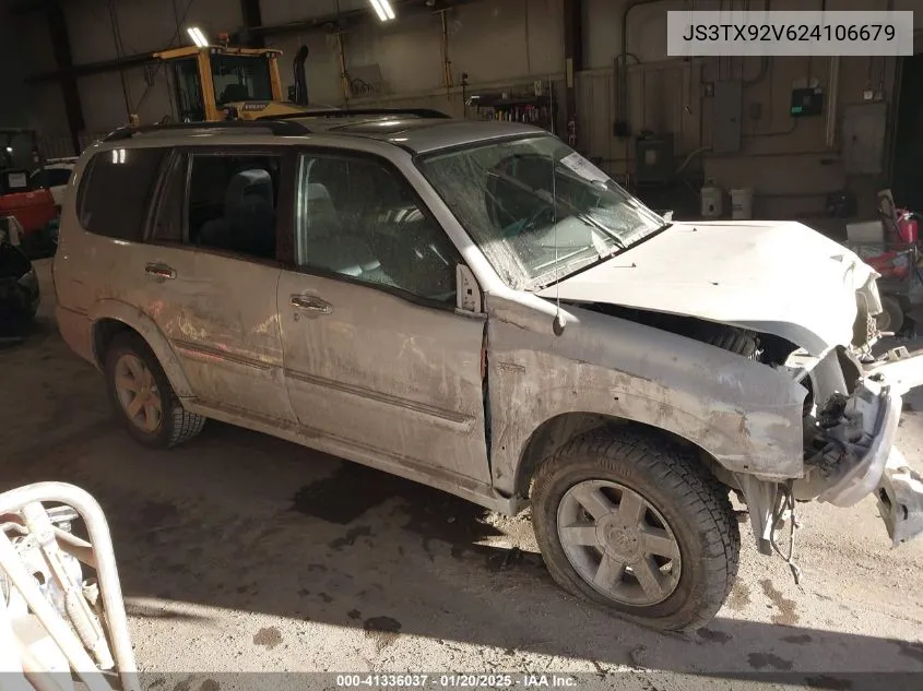 2002 Suzuki Xl-7 Limited/Plus/Standard/Touring VIN: JS3TX92V624106679 Lot: 41336037