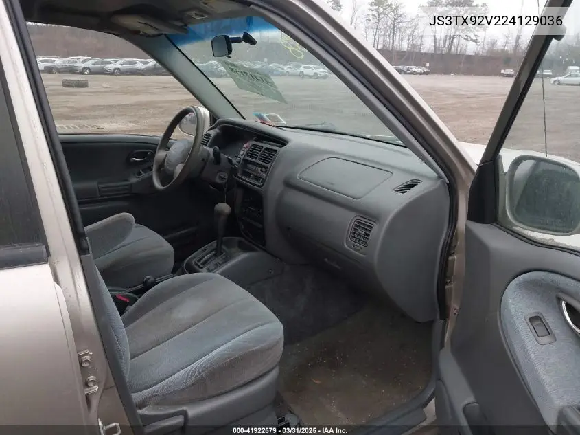 2002 Suzuki Xl-7 Limited/Plus/Standard/Touring VIN: JS3TX92V224129036 Lot: 41922579