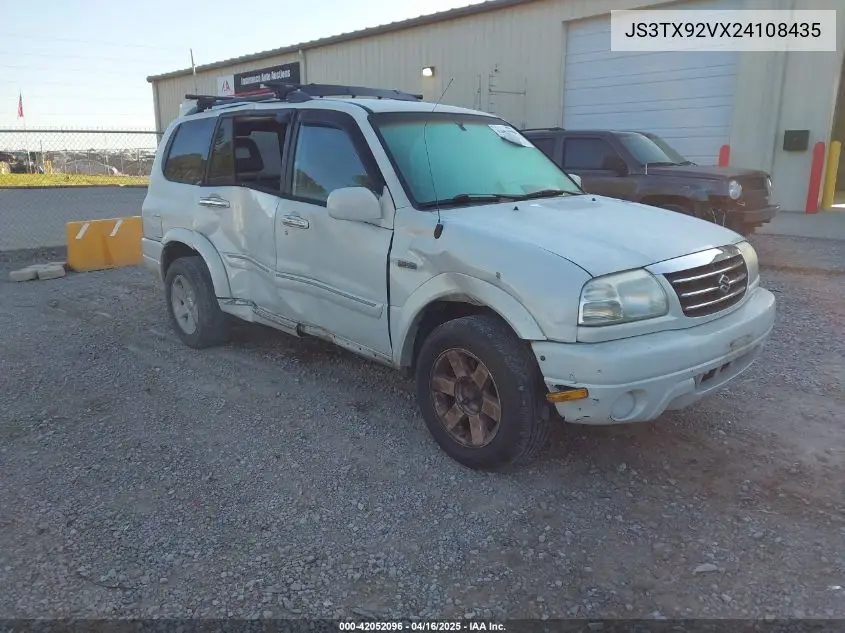 2002 Suzuki Xl-7 Limited/Plus/Standard/Touring VIN: JS3TX92VX24108435 Lot: 42052096