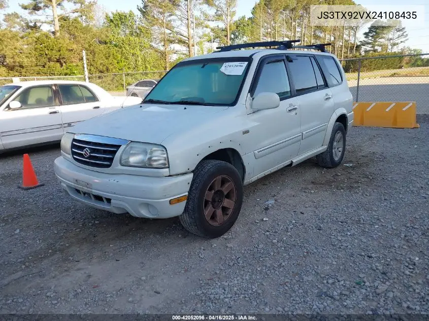 2002 Suzuki Xl-7 Limited/Plus/Standard/Touring VIN: JS3TX92VX24108435 Lot: 42052096