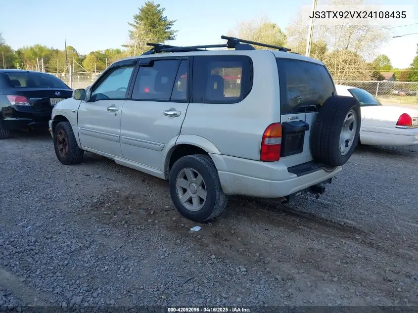 2002 Suzuki Xl-7 Limited/Plus/Standard/Touring VIN: JS3TX92VX24108435 Lot: 42052096