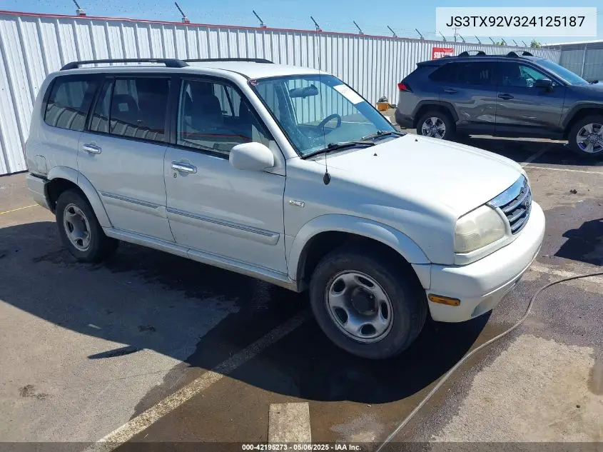 2002 Suzuki Xl-7 Limited/Plus/Standard/Touring VIN: JS3TX92V324125187 Lot: 42195273