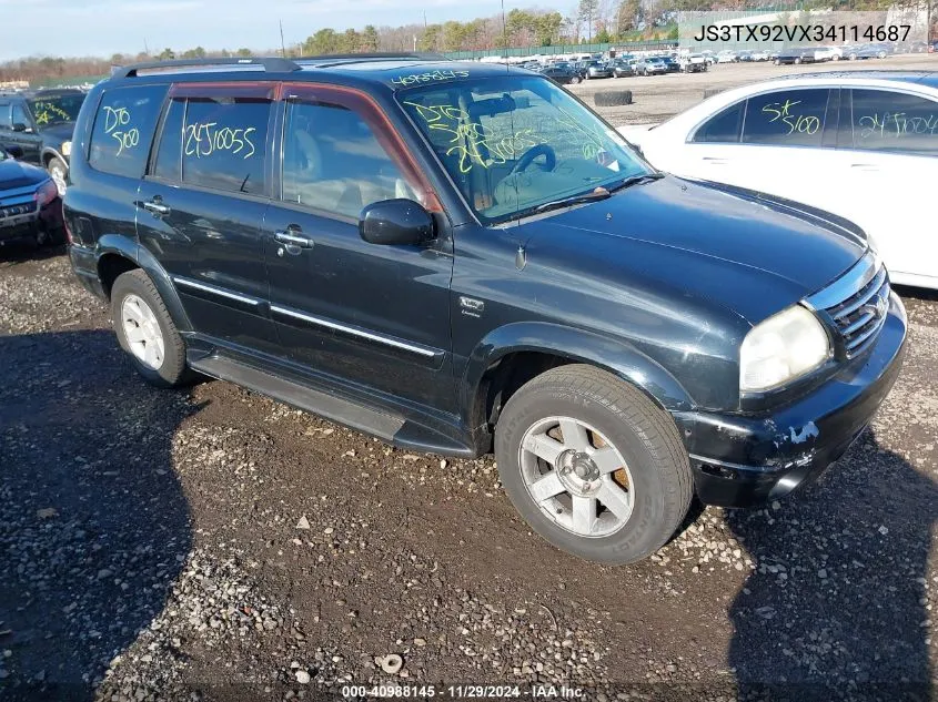 2003 Suzuki Xl-7 Ltd/Touring VIN: JS3TX92VX34114687 Lot: 40988145