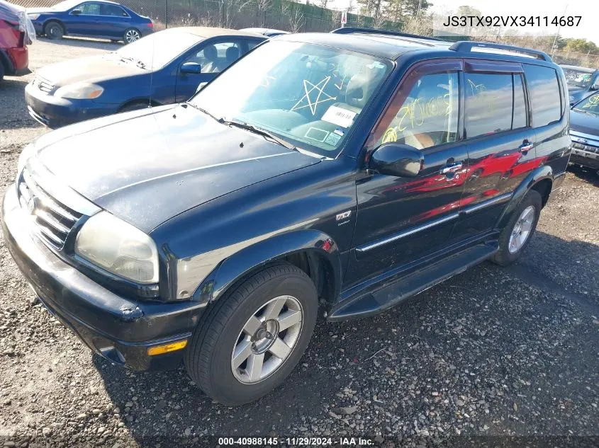 2003 Suzuki Xl-7 Ltd/Touring VIN: JS3TX92VX34114687 Lot: 40988145