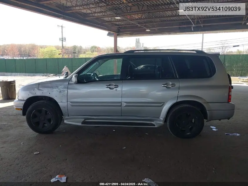 2003 Suzuki Xl-7 Ltd/Touring VIN: JS3TX92V534109039 Lot: 42112909