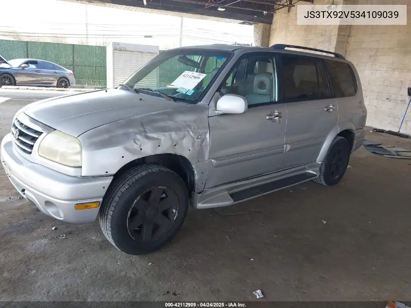 2003 Suzuki Xl-7 Ltd/Touring VIN: JS3TX92V534109039 Lot: 42112909