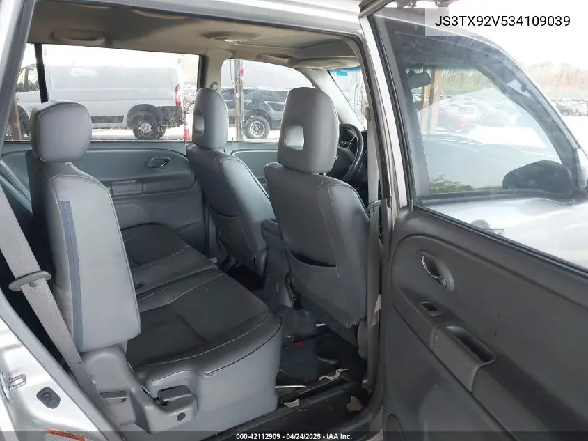 2003 Suzuki Xl-7 Ltd/Touring VIN: JS3TX92V534109039 Lot: 42112909