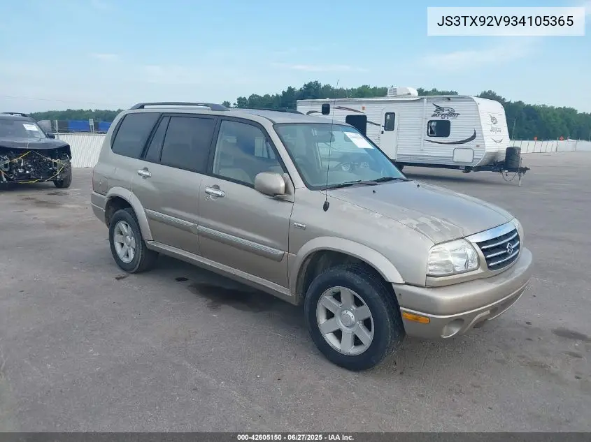 2003 Suzuki Xl-7 Ltd/Touring VIN: JS3TX92V934105365 Lot: 42605150
