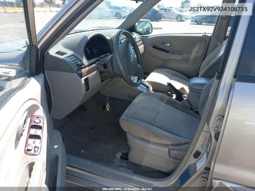2003 Suzuki Xl-7 Ltd/Touring VIN: JS3TX92V934108735 Lot: 42619992