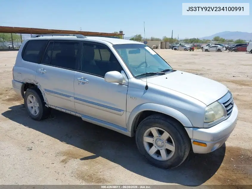 2003 Suzuki Xl-7 Ltd/Touring VIN: JS3TY92V234100991 Lot: 42636511