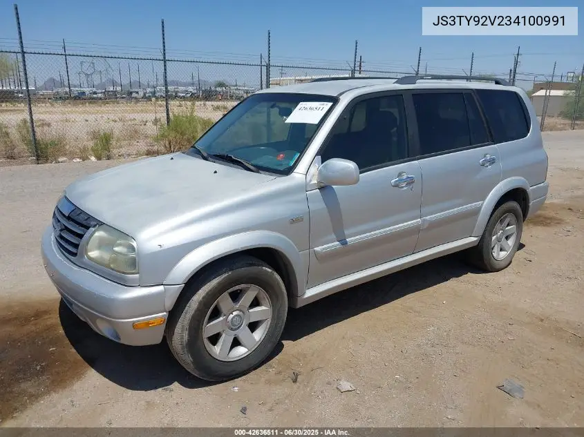 2003 Suzuki Xl-7 Ltd/Touring VIN: JS3TY92V234100991 Lot: 42636511