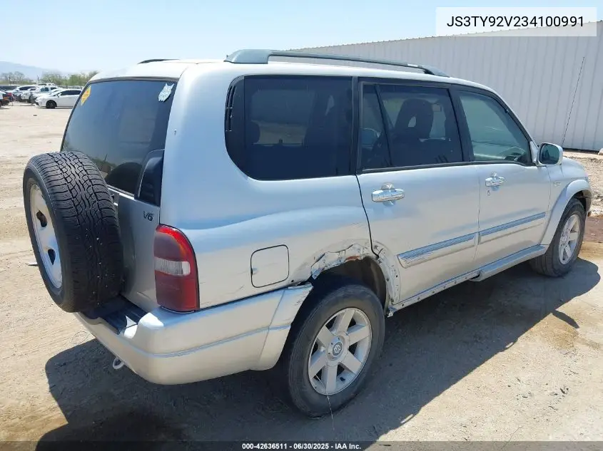 2003 Suzuki Xl-7 Ltd/Touring VIN: JS3TY92V234100991 Lot: 42636511