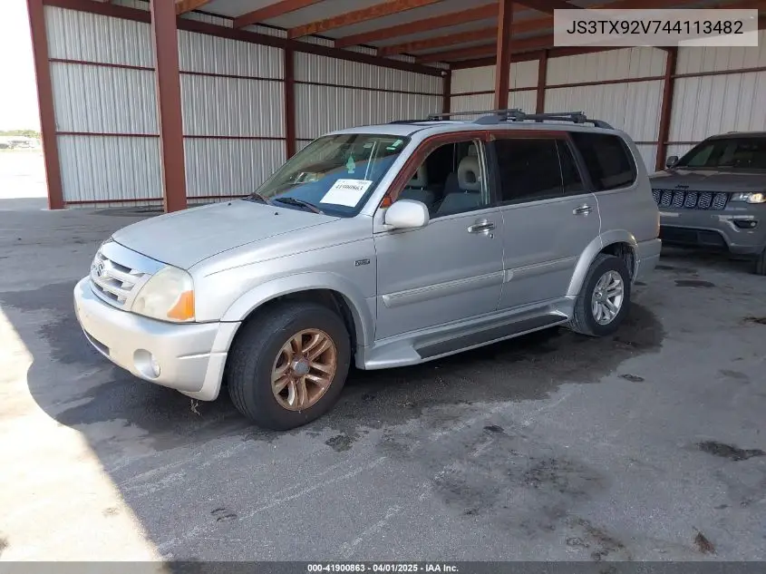 2004 Suzuki Xl7 Ex/Lx VIN: JS3TX92V744113482 Lot: 41900863