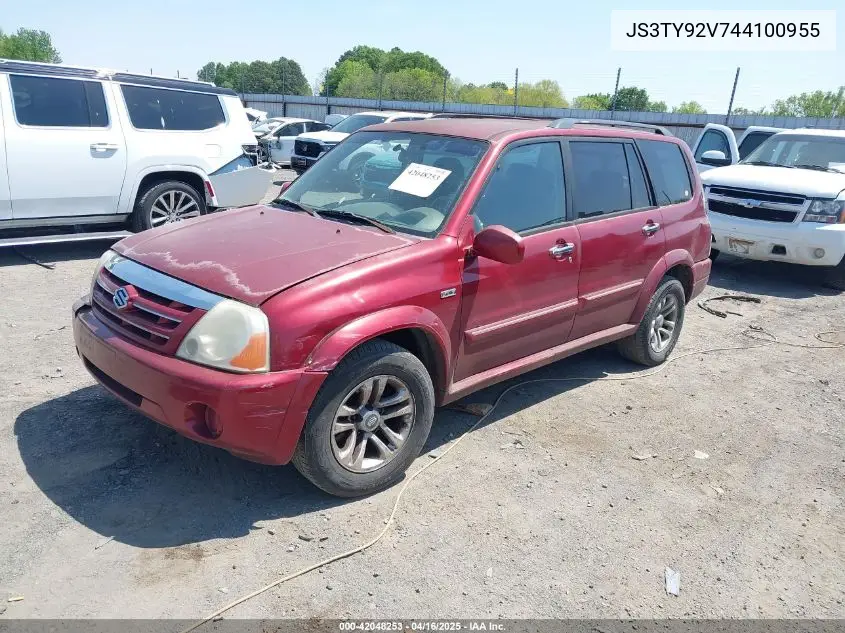 2004 Suzuki Xl-7 Ex/Lx VIN: JS3TY92V744100955 Lot: 42048253
