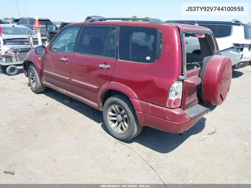 2004 Suzuki Xl-7 Ex/Lx VIN: JS3TY92V744100955 Lot: 42048253