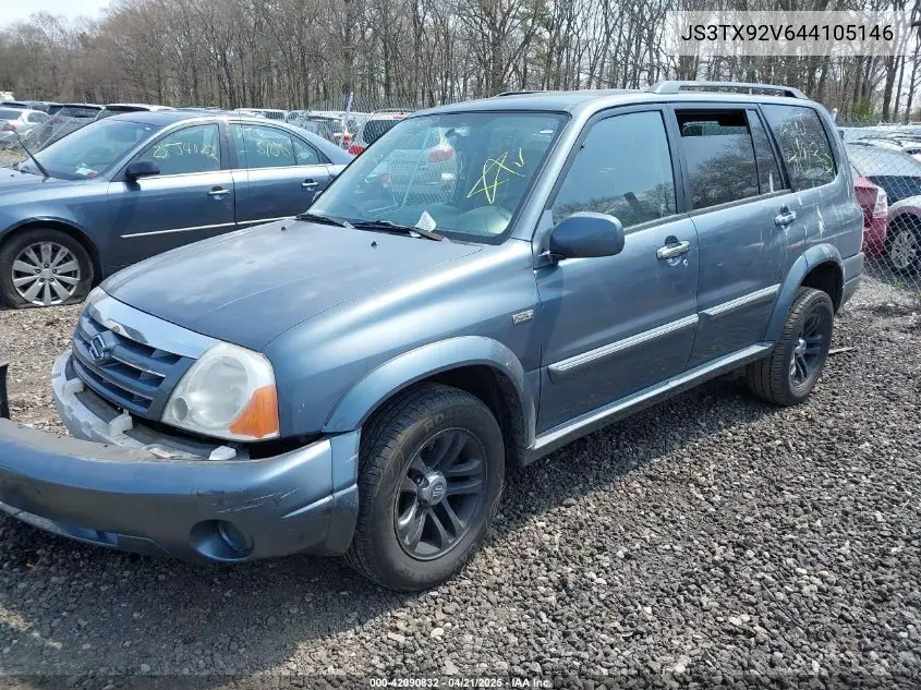 2004 Suzuki Xl-7 Ex/Lx VIN: JS3TX92V644105146 Lot: 42090832