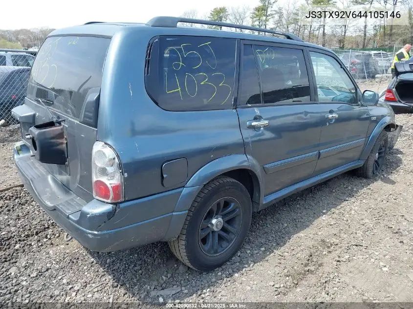2004 Suzuki Xl-7 Ex/Lx VIN: JS3TX92V644105146 Lot: 42090832