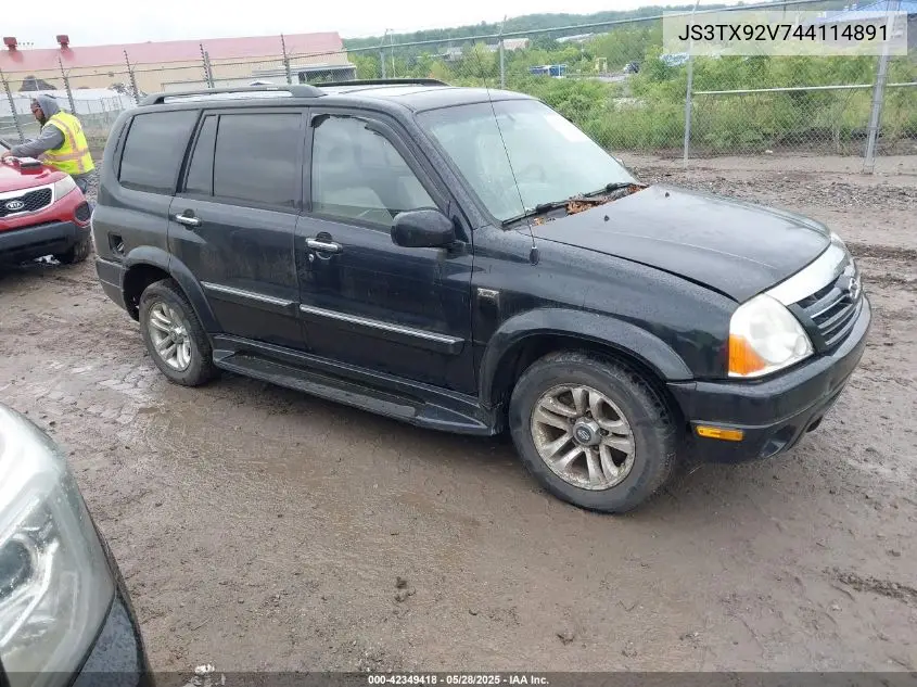 2004 Suzuki Xl-7 Ex/Lx VIN: JS3TX92V744114891 Lot: 42349418