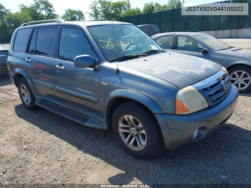 2004 Suzuki Xl-7 Ex/Lx VIN: JS3TX92V044105322 Lot: 42599491