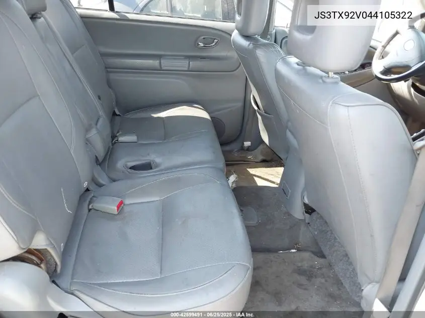 2004 Suzuki Xl-7 Ex/Lx VIN: JS3TX92V044105322 Lot: 42599491