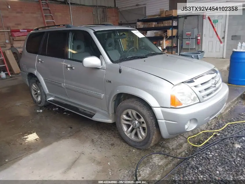 2005 Suzuki Xl-7 Ex/Lx VIN: JS3TX92V454102358 Lot: 42244968