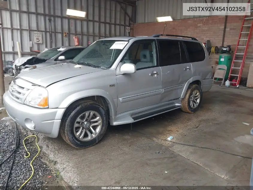 2005 Suzuki Xl-7 Ex/Lx VIN: JS3TX92V454102358 Lot: 42244968