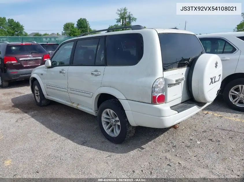 2005 Suzuki Xl-7 Ex/Lx VIN: JS3TX92VX54108021 Lot: 42250329