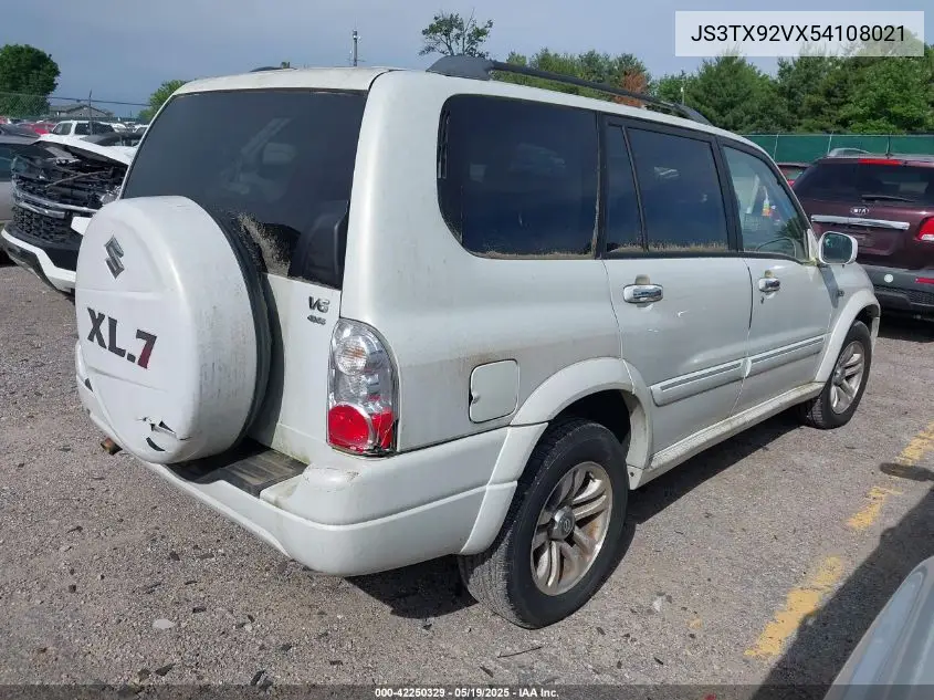 2005 Suzuki Xl-7 Ex/Lx VIN: JS3TX92VX54108021 Lot: 42250329