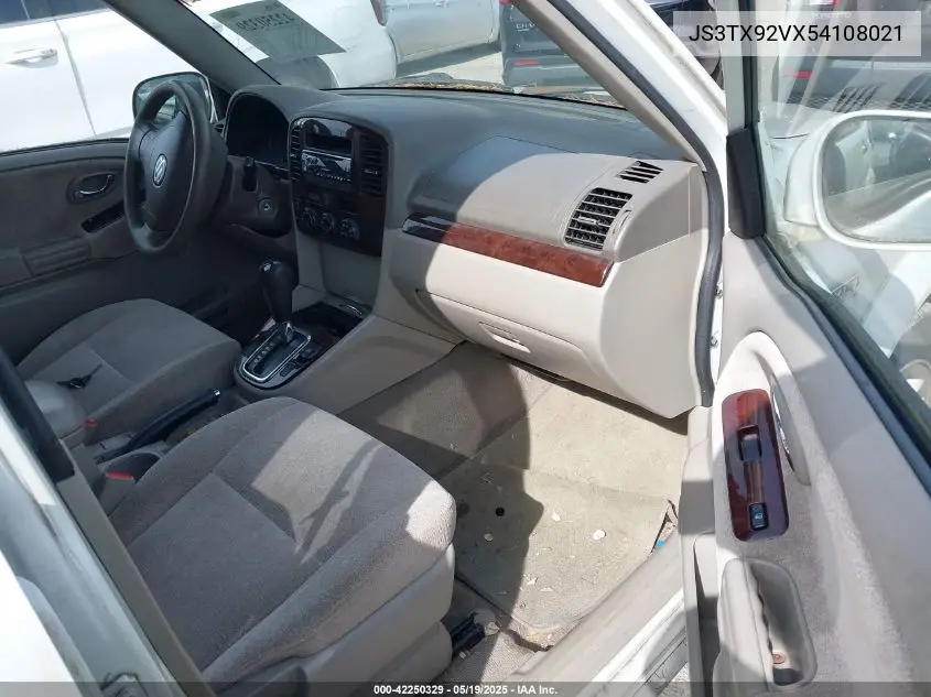 2005 Suzuki Xl-7 Ex/Lx VIN: JS3TX92VX54108021 Lot: 42250329