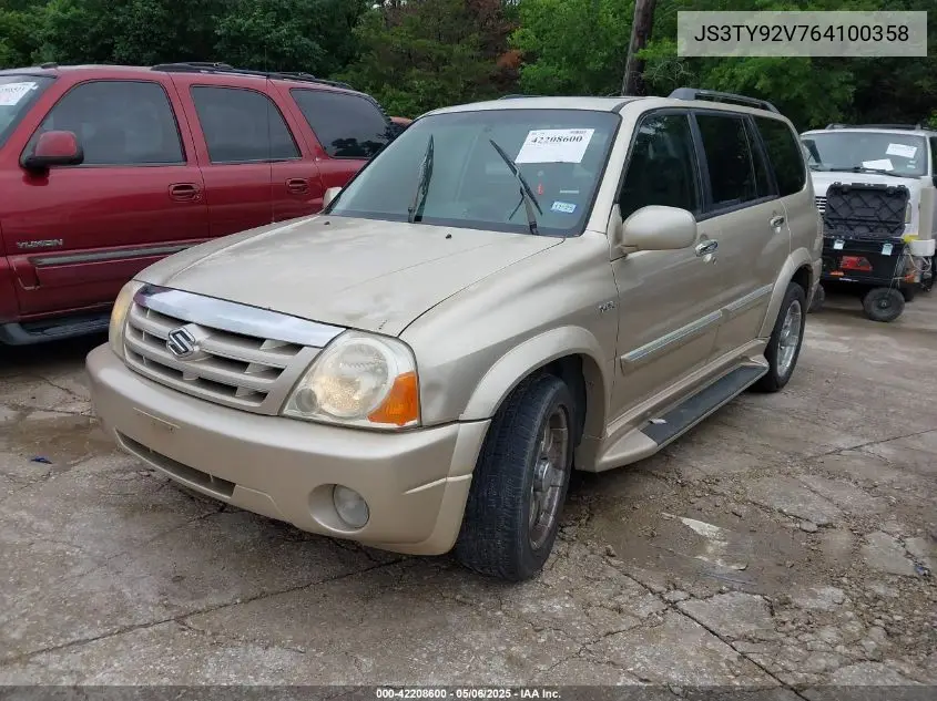 2006 Suzuki Xl-7 Premium VIN: JS3TY92V764100358 Lot: 42208600