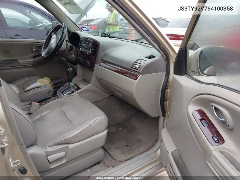 2006 Suzuki Xl-7 Premium VIN: JS3TY92V764100358 Lot: 42208600