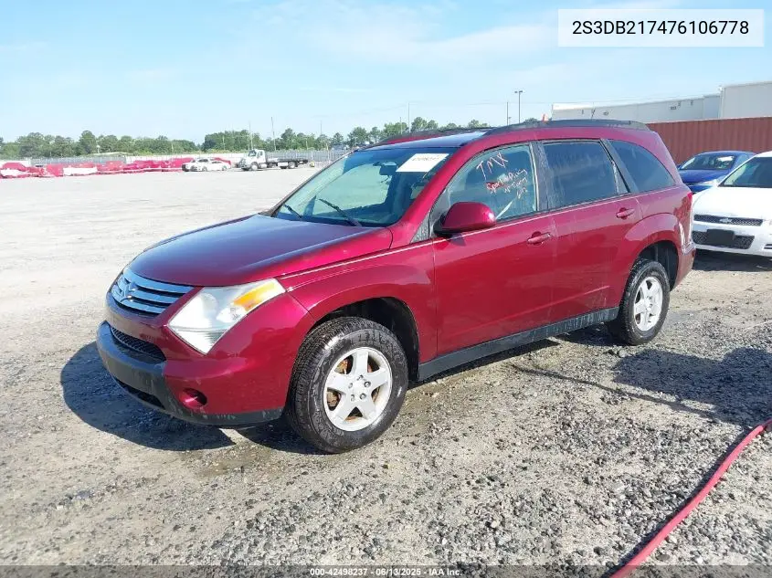 2007 Suzuki Xl7 VIN: 2S3DB217476106778 Lot: 42498237