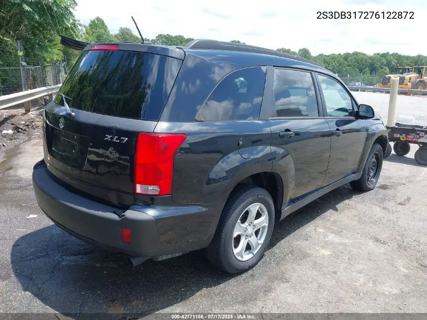 2007 Suzuki Xl7 Luxury VIN: 2S3DB317276122872 Lot: 42771156