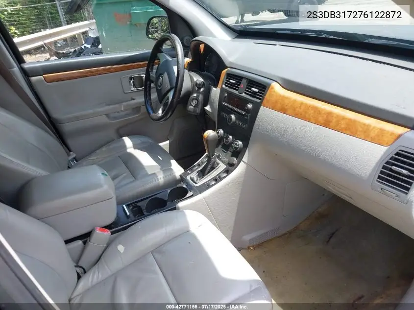 2007 Suzuki Xl7 Luxury VIN: 2S3DB317276122872 Lot: 42771156
