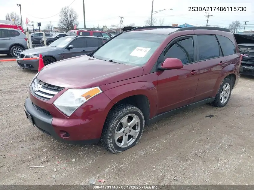 2008 Suzuki Xl7 Premium VIN: 2S3DA217486115730 Lot: 41791740
