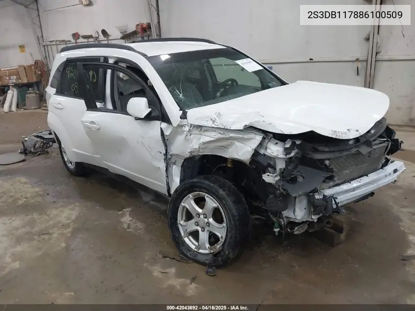 2008 Suzuki Xl7 Premium VIN: 2S3DB117886100509 Lot: 42043692
