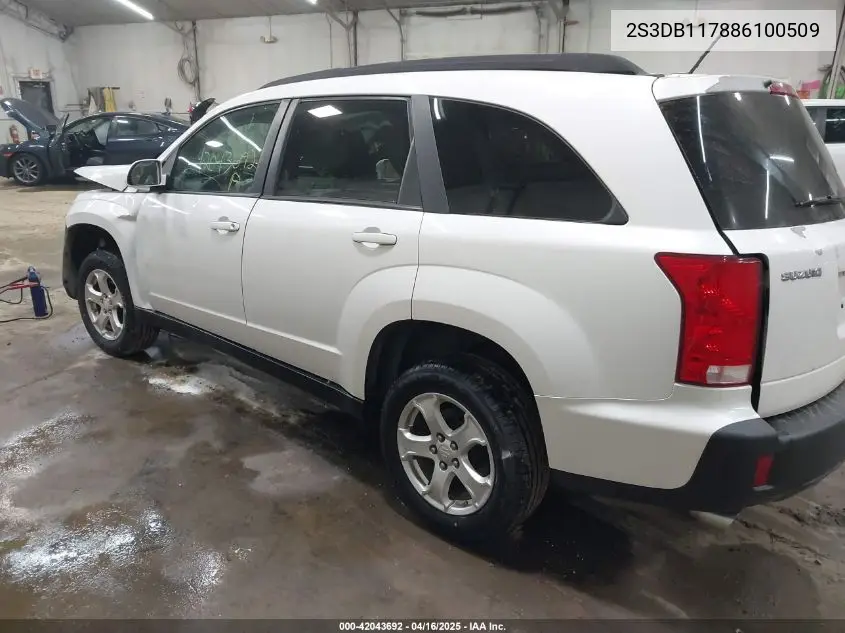 2008 Suzuki Xl7 Premium VIN: 2S3DB117886100509 Lot: 42043692