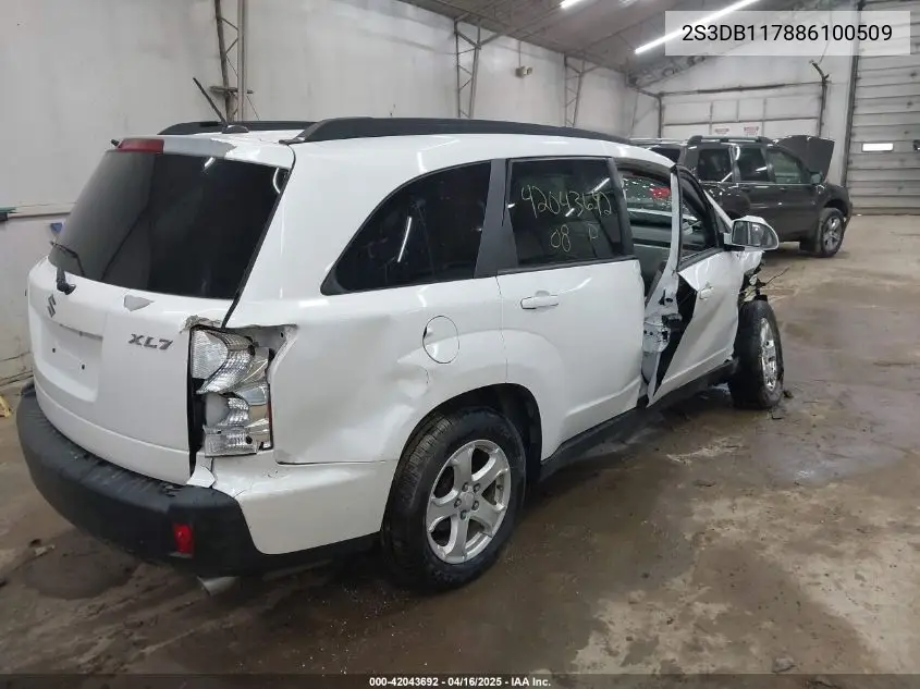 2008 Suzuki Xl7 Premium VIN: 2S3DB117886100509 Lot: 42043692