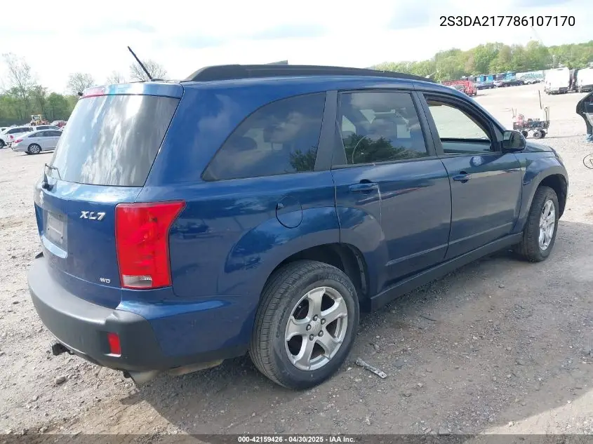 2008 Suzuki Xl7 Premium VIN: 2S3DA217786107170 Lot: 42159426