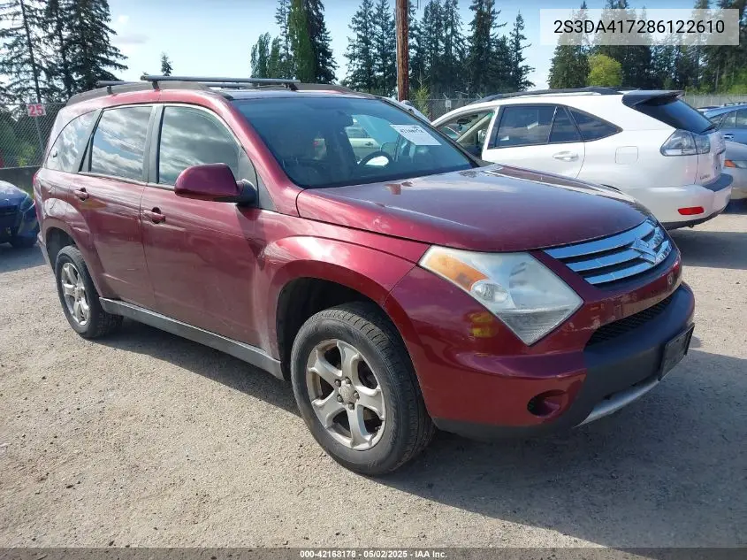 2008 Suzuki Xl7 Luxury VIN: 2S3DA417286122610 Lot: 42168178