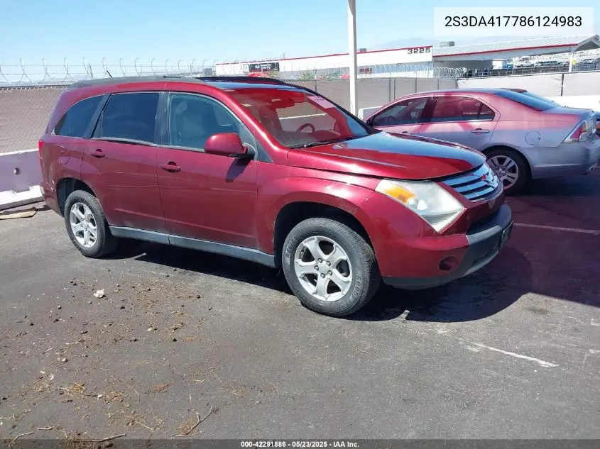 2008 Suzuki Xl7 Luxury VIN: 2S3DA417786124983 Lot: 42291886